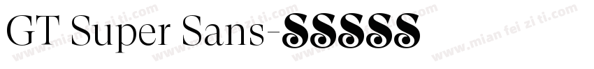 GT Super Sans字体转换